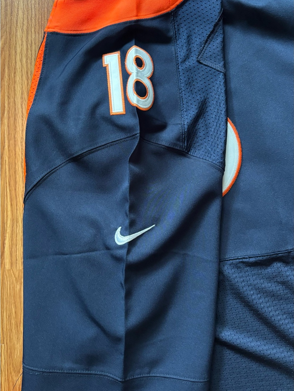 NFL Denver Broncos #18 Manning Navy and Orange Jersey size XXXL - Picture 4 of 4